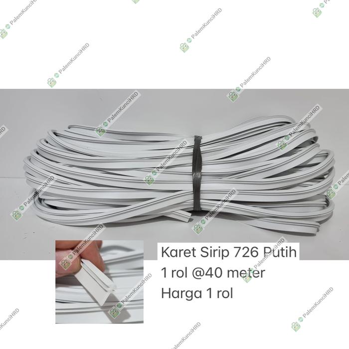 Karet Sirip 726 Putih Jendela Aluminium