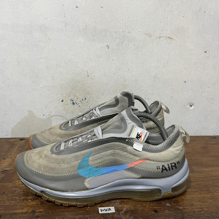 Sepatu second branded nike @ir m@x 97 off white size 44