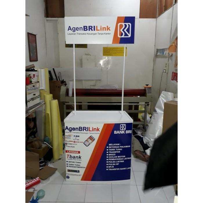 Event desk brilink plus cetakan stiker ritrama plus laminating