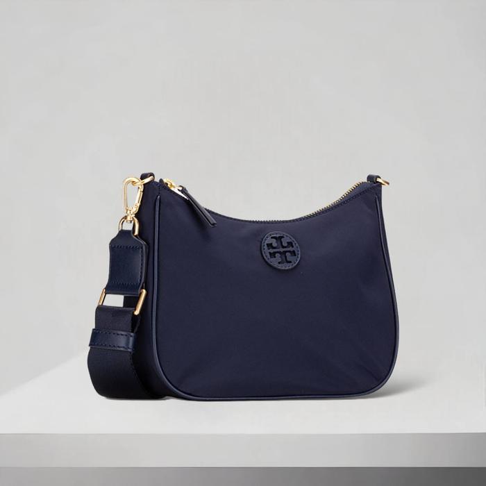 TORY BURCH Nylon Web Convertible Crossbody Bag Tory Navy