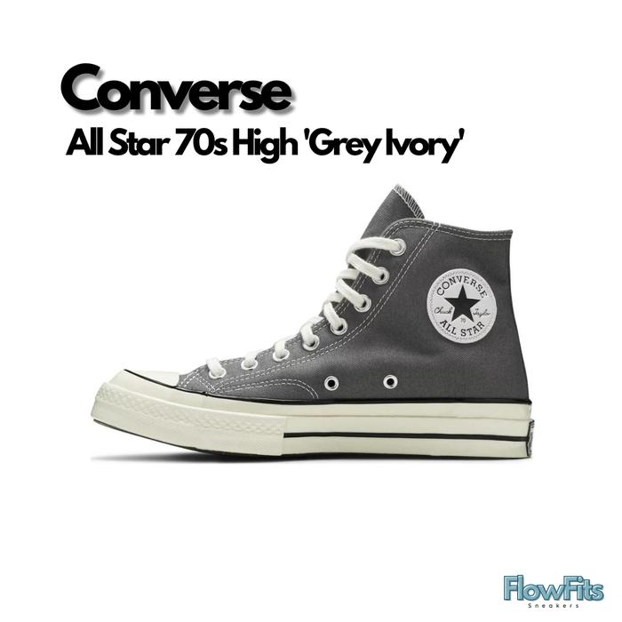 Converse Chuck 70 High 'Grey Ivory' 164946C BNIB ORIGINAL Sneakers Pria Wanita UNISEX