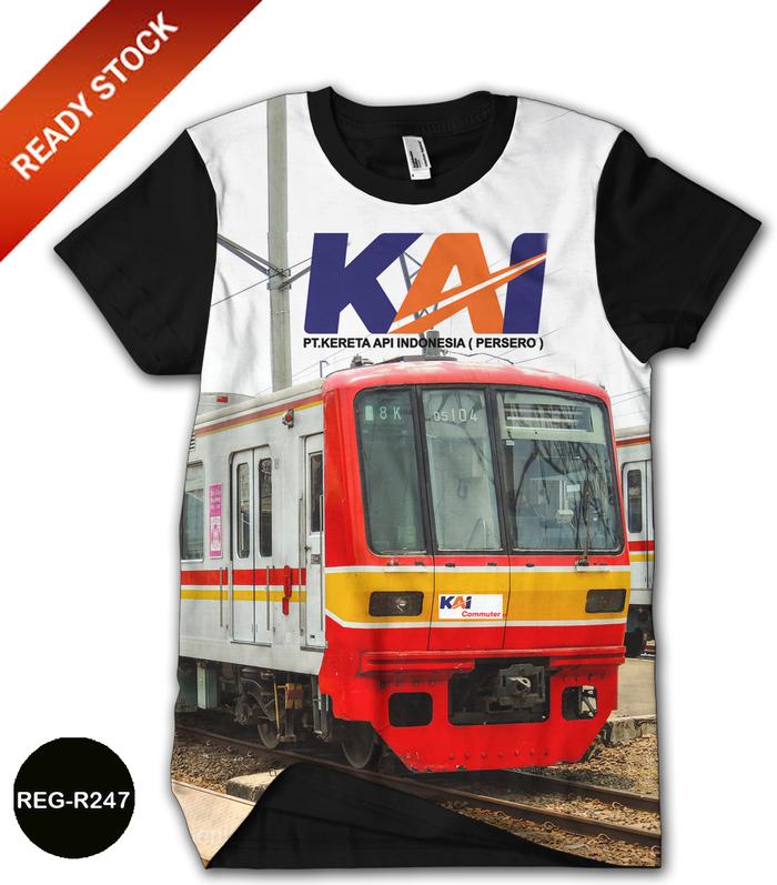 Kaos Kereta Api KRL Commuter Line 3D Baju Anak Kereta Api KRL #REG-R247 Fashion