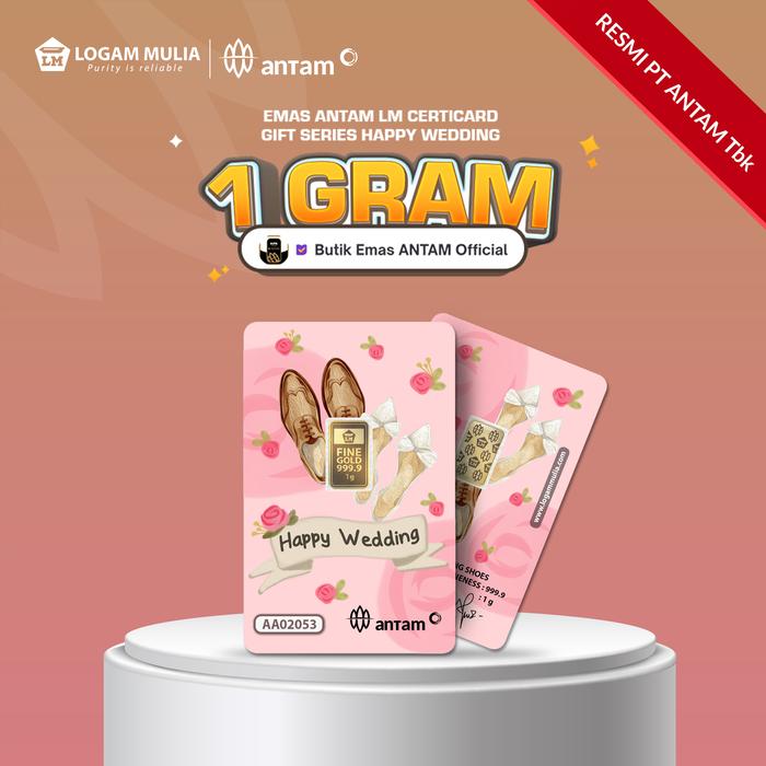 Emas Antam LM Gift Series Happy Wedding (Shoes) - 1 gr