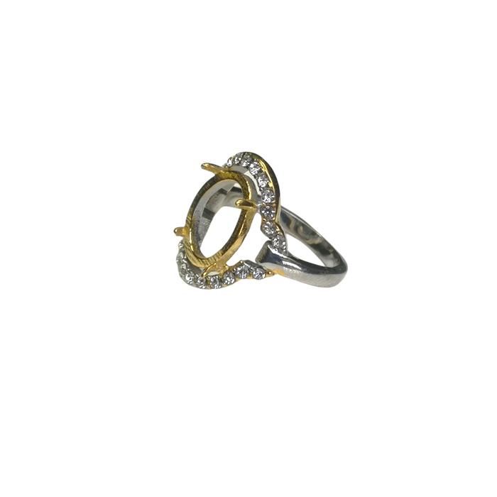 Cincin emban cangkang bahan titanium wanita