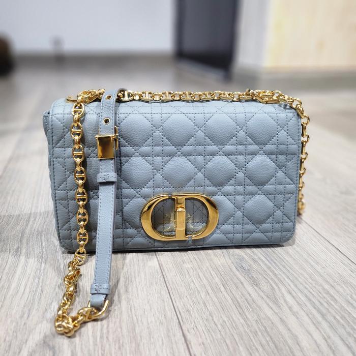 Christian Dior Caro Medium Grey GHW
