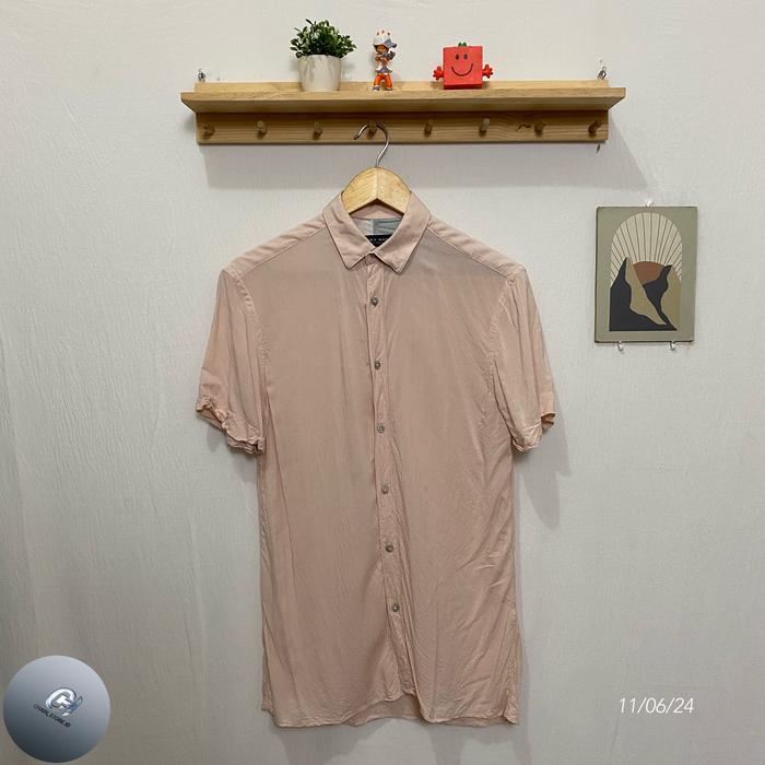 Kemeja pendek pria zara man original kondisi bagus size S