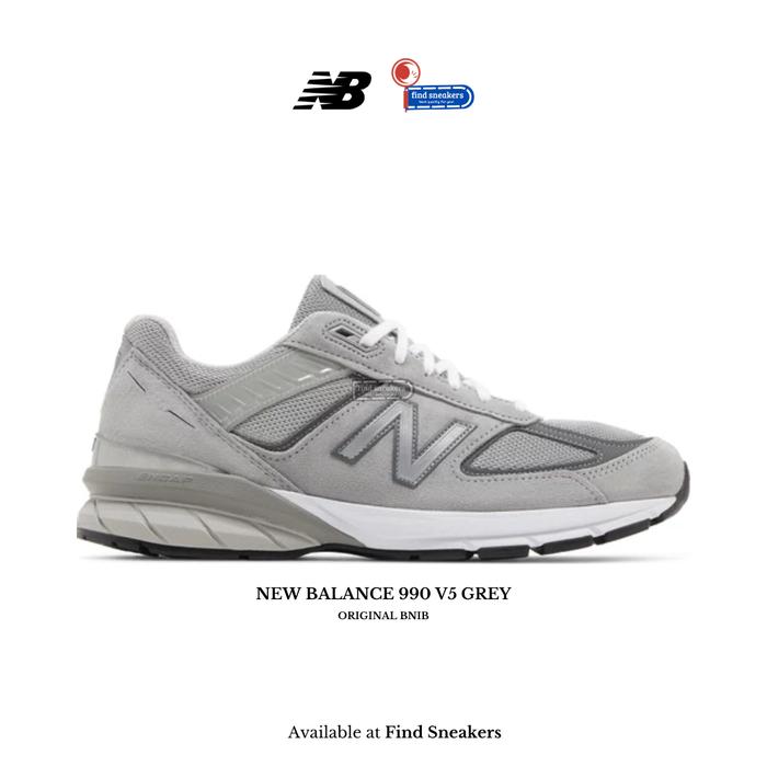 Sepatu Sneakers Pria NEW BALANCE 990 V5 GRAMHO GREY BRAND NEW IN BOX