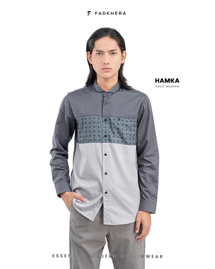 HAMKA dan HAMKA LONG kemko modern kemeja Pria Fadkhera