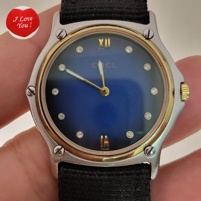 Jam tangan Ebel swiss/ Blue dial