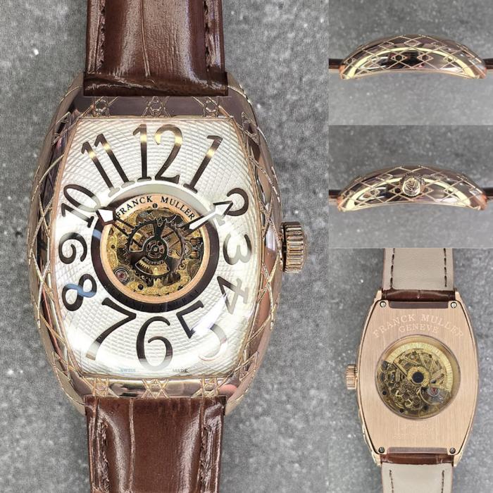 jam tangan pria frank muller Tourbilon Grand Central automatic Leather