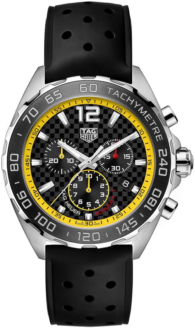 TAG Heuer Formula 1 CAZ101AC.FT8024 Chronograph Carbon Dial Rubber Strap
