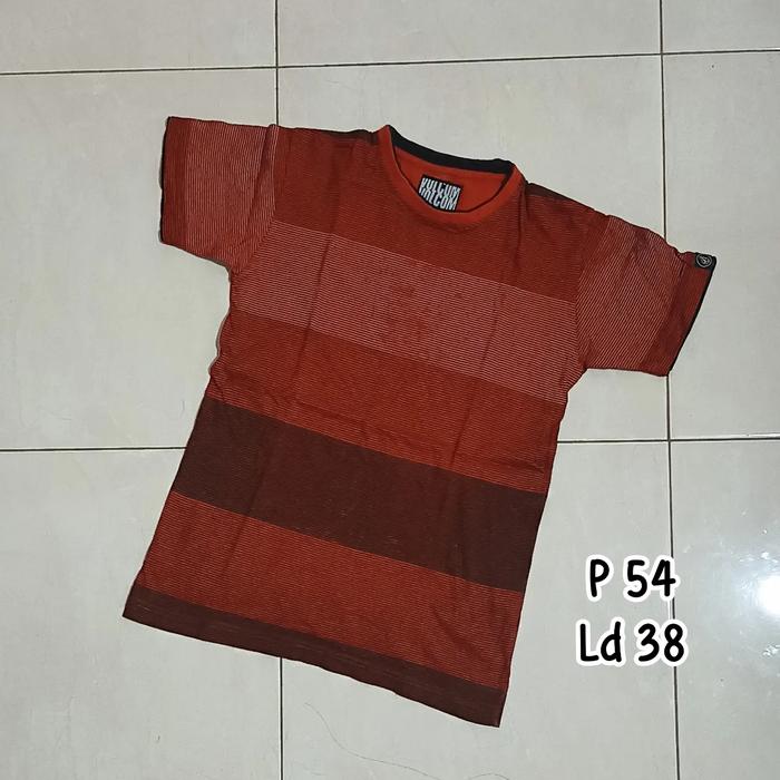 PL - baju kaos merah anak laki-laki 7-8 tahun lengan pendek harian