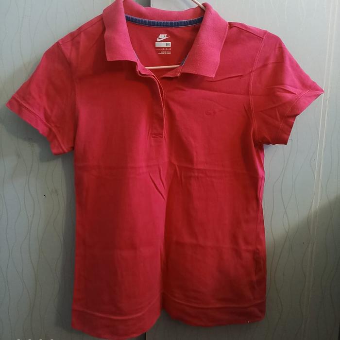 kaos polo NIKE original bahan cotton bagus size M cakep