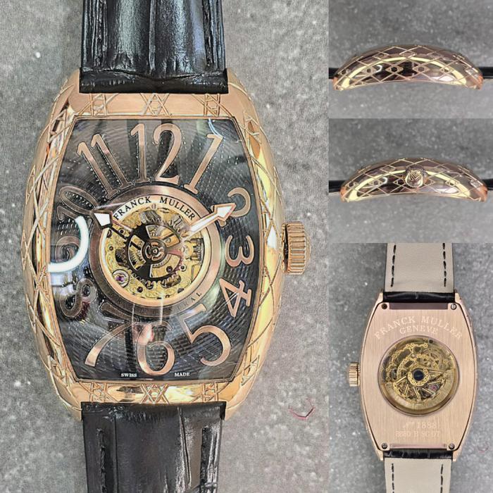 jam pria frank muller Grand Central Tourbilon automatic Leather