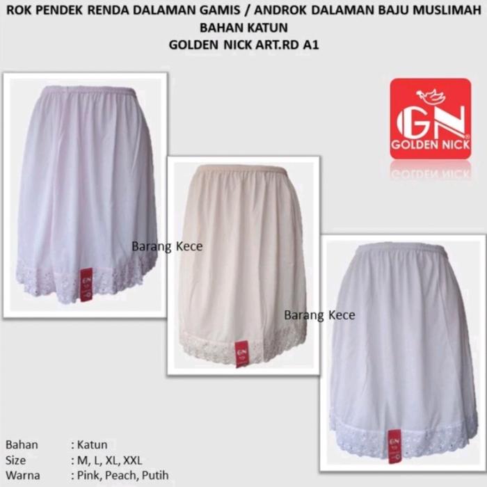 Androk Golden Nick/ Yutin,,Rok Dalaman Pendek Golden Nick, Golden Nick / Yutin Rok Dalaman Wanita Pe