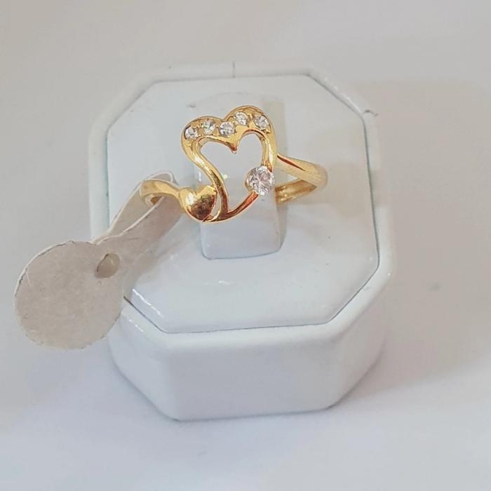 Cincin Emas Wanita Asli Love Model Love Kadar 700