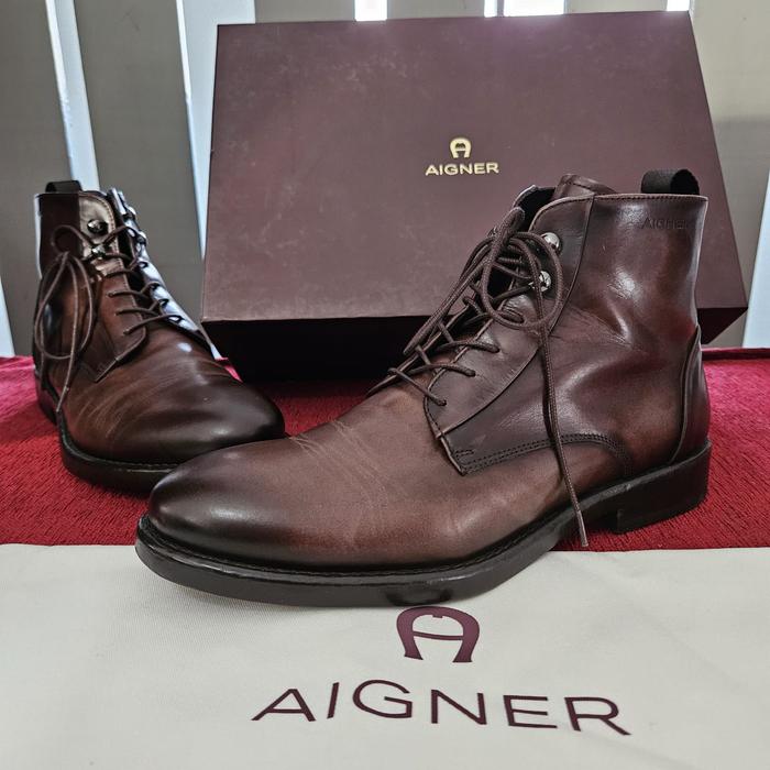 AIGNER Shoes - Boots ORIGINAL Full Leather Sepatu Kulit