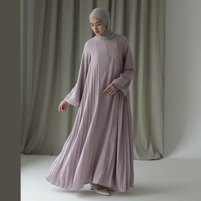 Asvari by Aska Label - Gamis wanita plisket