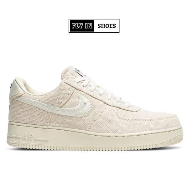 sepatu nike air force 1 low stussy fossil