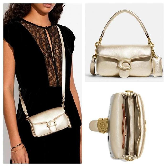 Pillow Tabby Shoulder Bag 18 * Metallic Soft Gold