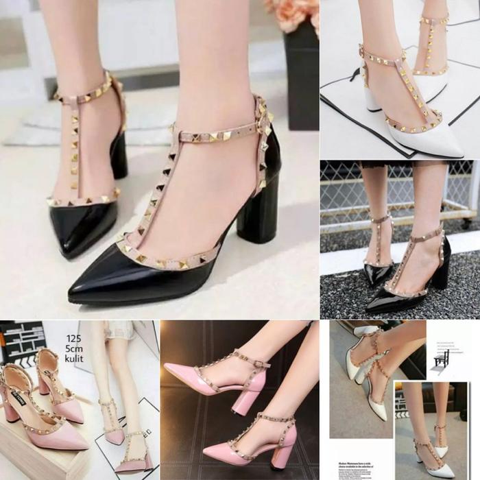 SEPATU WANITA FLATSHOES VALENTINO CREAM RS24 KERJA KANTOR KASUAL MODIS
