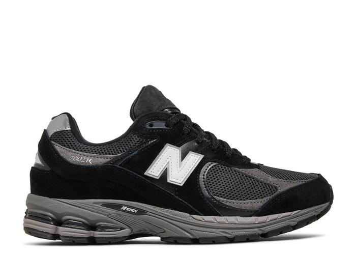 Sepatu NB New Balance 2002R Black Dark Grey White