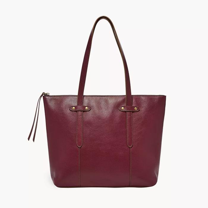 Fossil Felicity Tote Bag Red Dust - Authentic Original Leather
