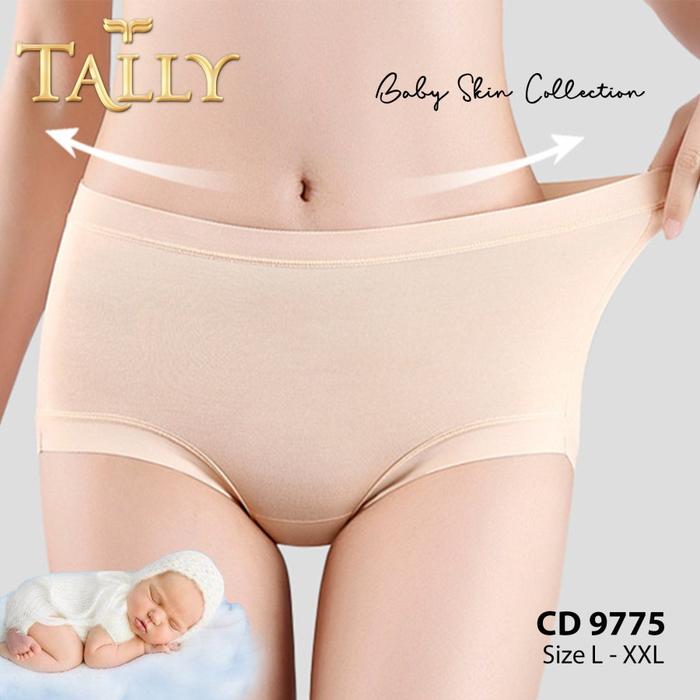TALLY Celana Dalam Wanita Bahan Katun Baby Skin Fit to L - XXL CD 9775