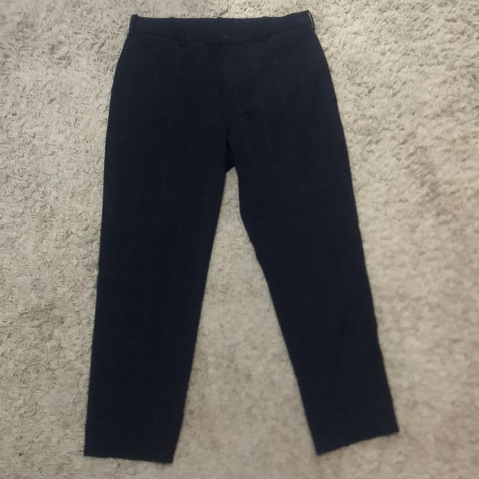 Celana uniqlo ankle pants tartan