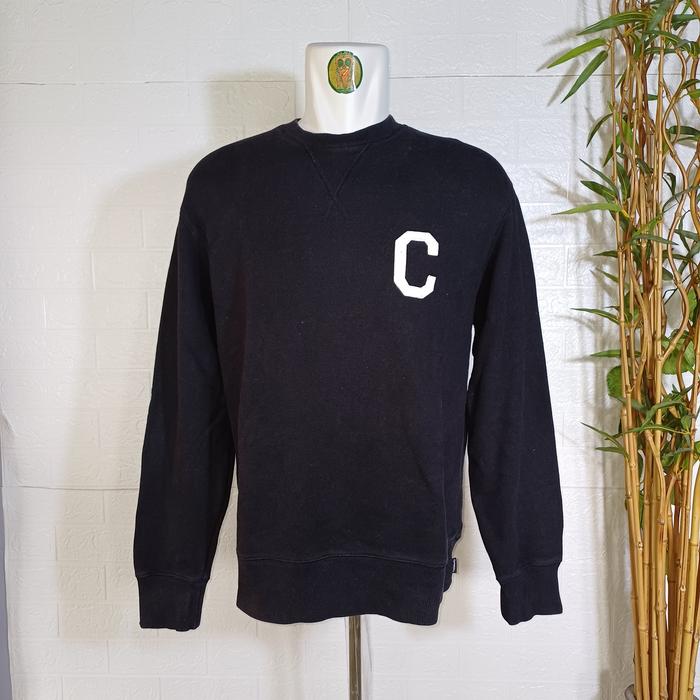 CREWNECK COVERNAT ORIGINAL, SIZE L (SECOND BRANDED) HITAM PEKAT CN0187