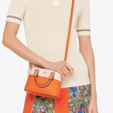 Tas Wanita Tory Robinson Color Block Top Handle Mini Bag Original