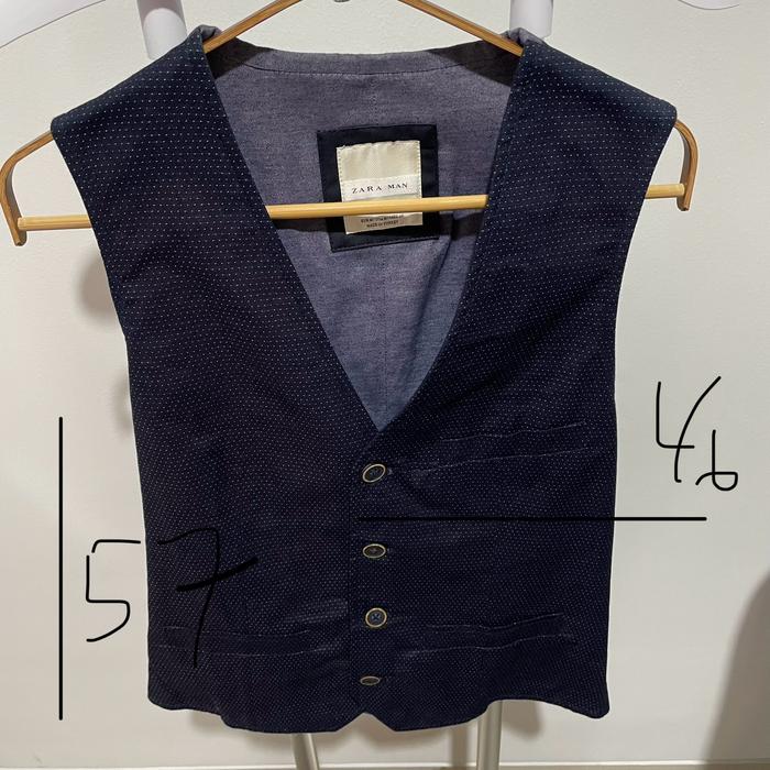 Rompi vest pria zara man original