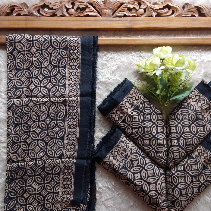 KAIN BATIK VISCOSE BACEMAN SOGAN KHAS CIREBON TRUSMI AMANAHBATIK