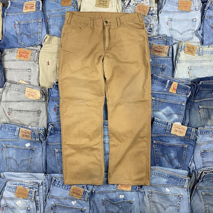 Dickies Pants Carpenter Size 34 Brown Canvas