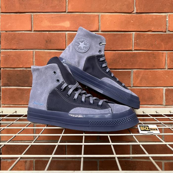 Sepatu Sneakers Pria Converse Chuck 70 Hi Marquis Material Mix Thunder Daze