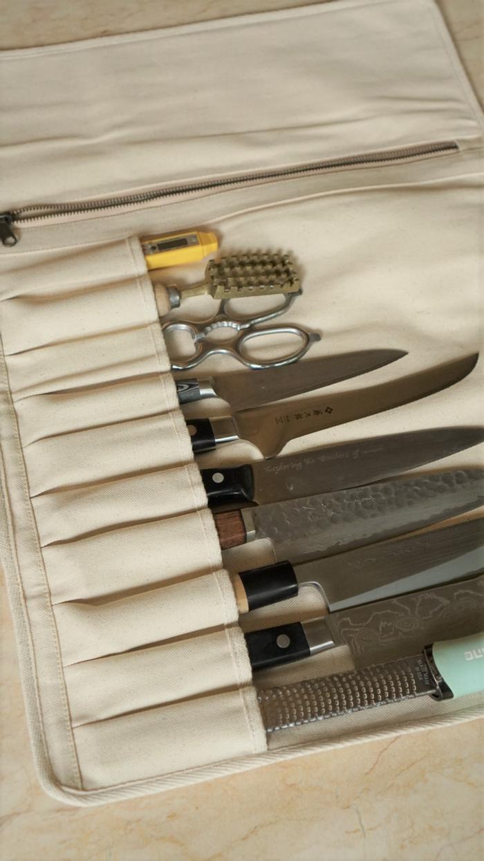 Canvas Knife Roll / Knife Roll / Knife Bag / Chef Bag