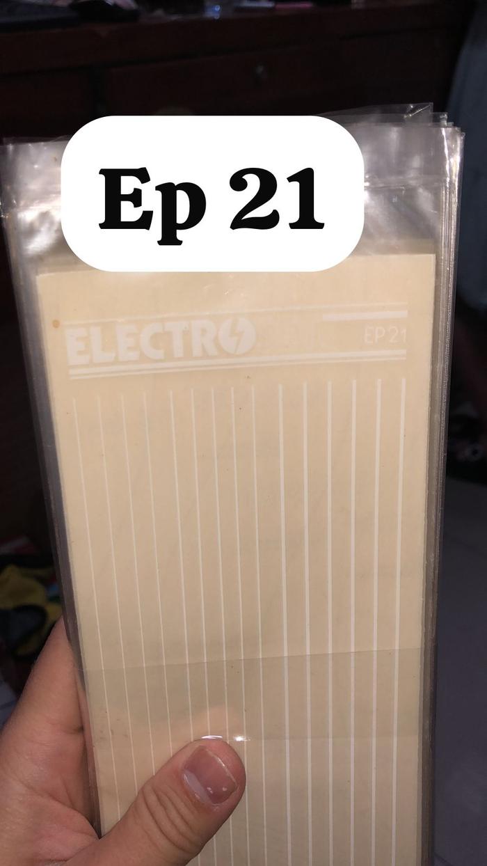 rugos elektro putih kode  et01 / et02 / et17 / et19/ et 20 / e 21  bentuk garis  /  titik 3