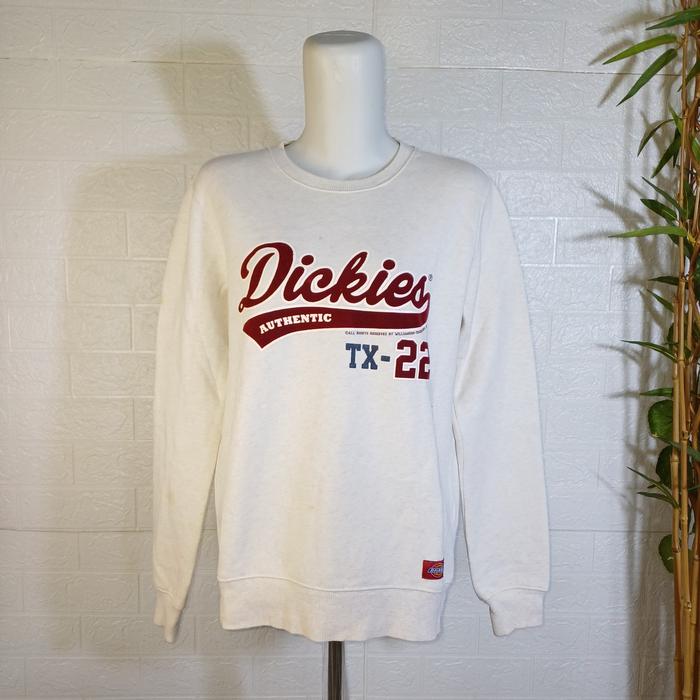 CREWNECK DICKIES AUTHENTIC, SIZE S (SECOND BRANDED) PUTIH KREM, CN0210