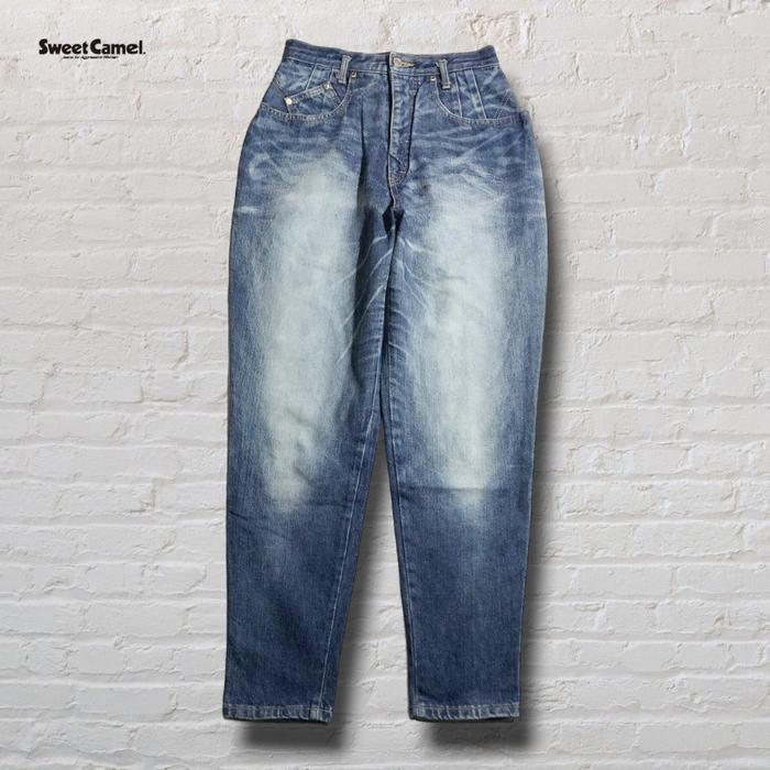 Celana Panjang Longpants Jeans Sweet Camel Blue Washed Fading Original Second Preloved #CJ445