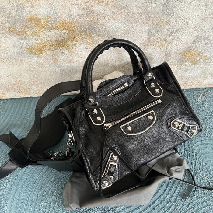 Balenciaga Mini City Black Silver
