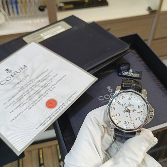 jam tangan corum admiral cup gmt automatic fullset