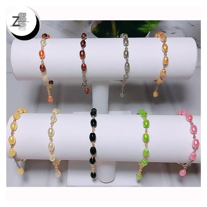 Gelang rantai mutiara / Gelang rantai wanita