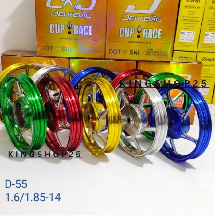 DELKEVIC DND ORIGINAL VELG RACING CNC D5 D55 5STAR MODEL ENKEI 1.60x14 & 1.85x14 VARIO 110 VARIO 125