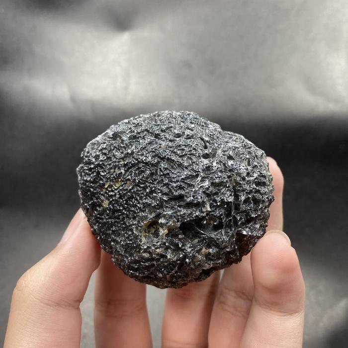 RARE | Natural Agni Manitite Obsidian Tektite Meteorite Glass Batu Kaca Meteor AG05