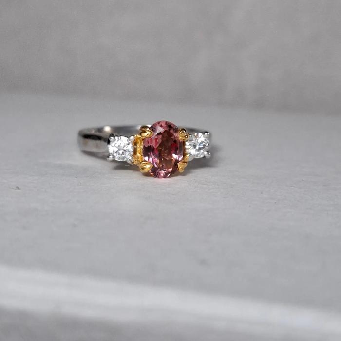 pink tourmaline ring