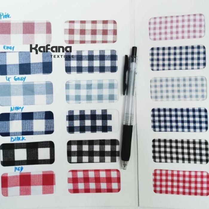 Katun Jepang TOKAI SENKO motif kotak