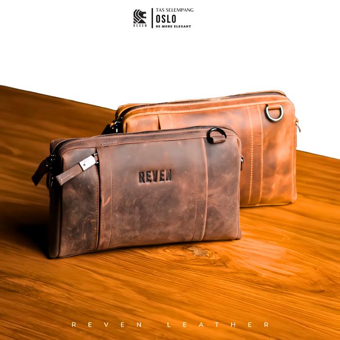 Tas Hp Selempang Samping Pria Kerja Sling Duffle Bag Ipad Eiger Kulit