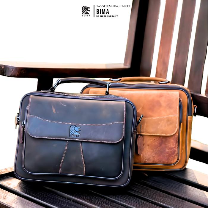 Tas Gendong Pria Selempang Samping Sling Bag Kerja Hush Puppies Kulit