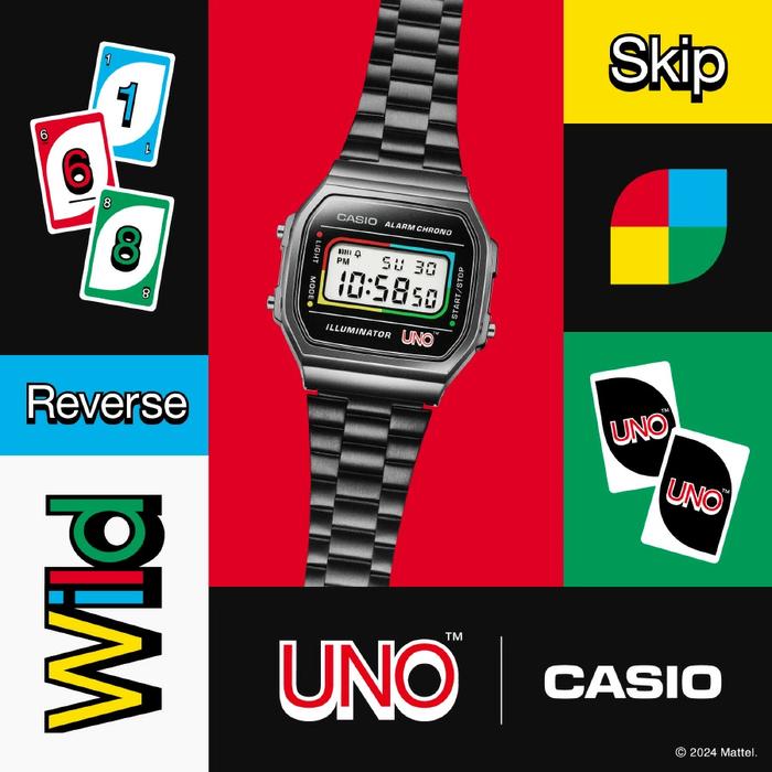Jam Tangan Digital Casio A-168WE Vintage Unisex Resin Stainless Steel