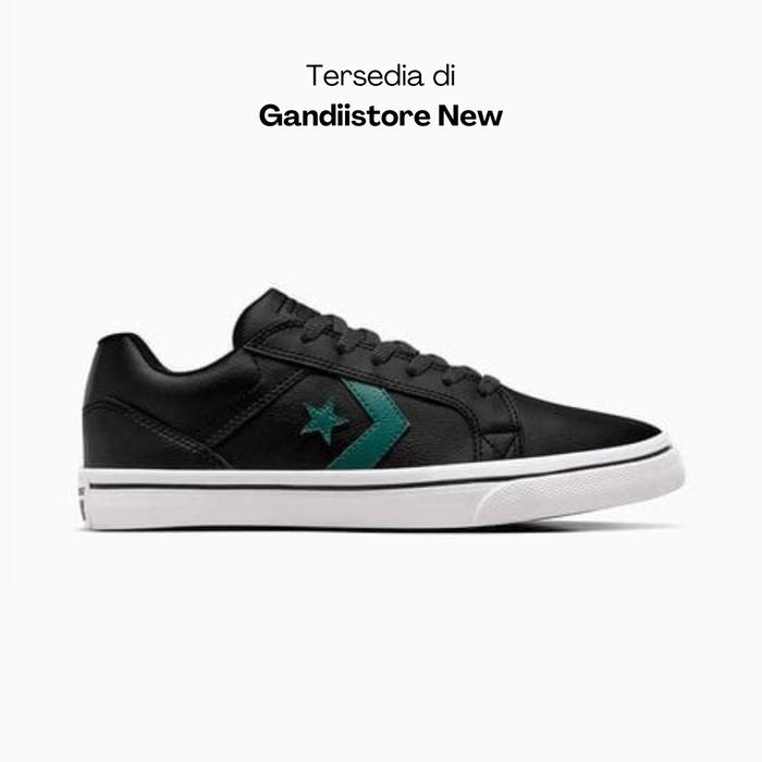 Sepatu Sneakers Pria Converse El Distrito 2 Ox A05669C Black White Men